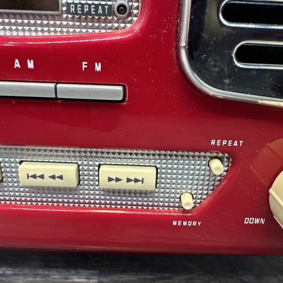 Rare TEAC Retro SL-D80 AM/FM Stereo Radio In Red {Q} - Picture 8 of 16